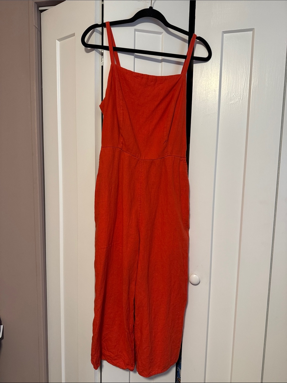 Red Sleeveless Jumpsuit Size Medium